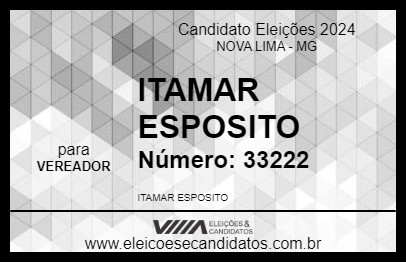 Candidato ITAMAR ESPOSITO 2024 - NOVA LIMA - Eleições