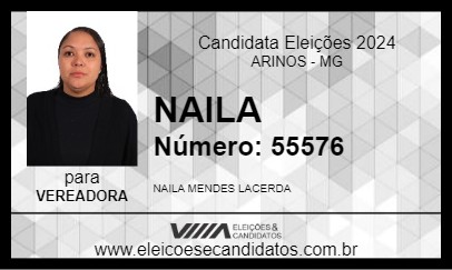 Candidato NAILA 2024 - ARINOS - Eleições