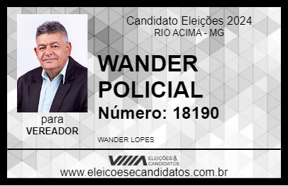 Candidato WANDER LOPES 2024 - RIO ACIMA - Eleições