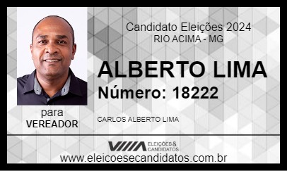 Candidato ALBERTO LIMA 2024 - RIO ACIMA - Eleições