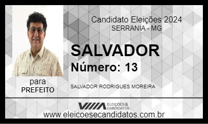 Candidato SALVADOR 2024 - SERRANIA - Eleições