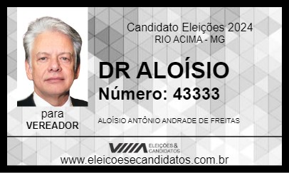 Candidato DR ALOÍSIO 2024 - RIO ACIMA - Eleições