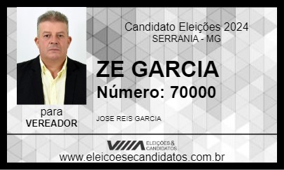 Candidato ZE GARCIA 2024 - SERRANIA - Eleições