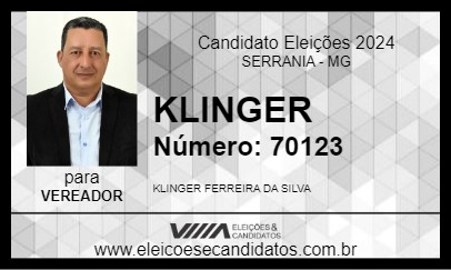 Candidato KLINGER 2024 - SERRANIA - Eleições