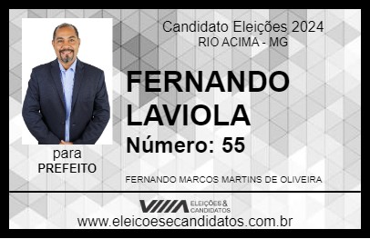 Candidato FERNANDO LAVIOLA 2024 - RIO ACIMA - Eleições