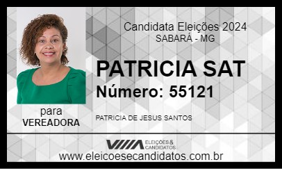 Candidato PATRICIA SAT 2024 - SABARÁ - Eleições