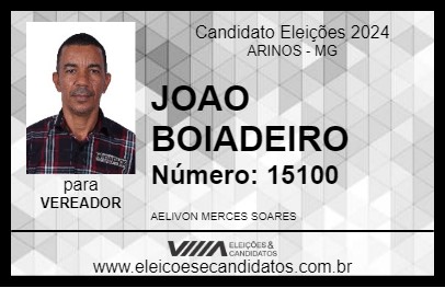 Candidato JOAO BOIADEIRO 2024 - ARINOS - Eleições