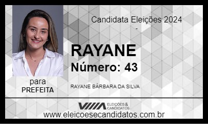 Candidato RAYANE 2024 - RIO ACIMA - Eleições