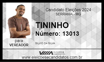 Candidato TININHO 2024 - SERRANIA - Eleições