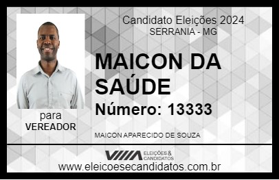 Candidato MAICON DA SAÚDE 2024 - SERRANIA - Eleições