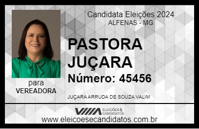 Candidato PASTORA JUÇARA 2024 - ALFENAS - Eleições