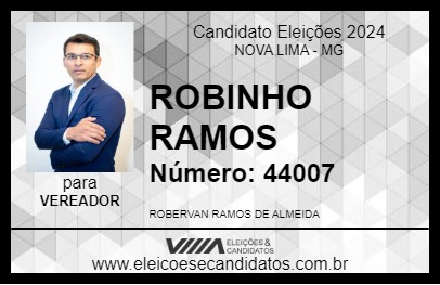 Candidato ROBINHO RAMOS 2024 - NOVA LIMA - Eleições