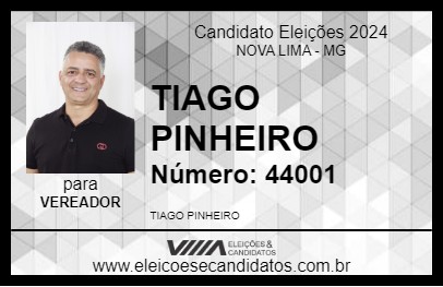 Candidato TIAGO PINHEIRO 2024 - NOVA LIMA - Eleições