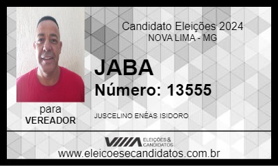 Candidato JABA 2024 - NOVA LIMA - Eleições