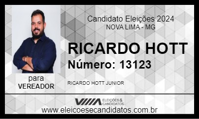 Candidato RICARDO HOTT 2024 - NOVA LIMA - Eleições