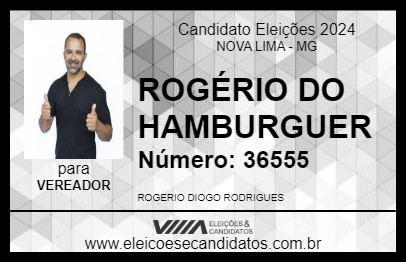 Candidato ROGÉRIO DO HAMBURGUER 2024 - NOVA LIMA - Eleições