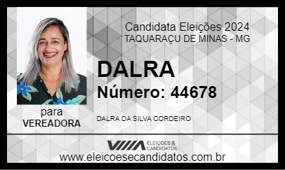 Candidato DALRA 2024 - TAQUARAÇU DE MINAS - Eleições