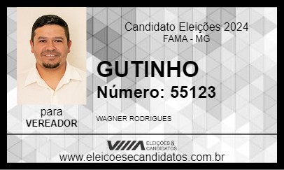 Candidato GUTINHO 2024 - FAMA - Eleições