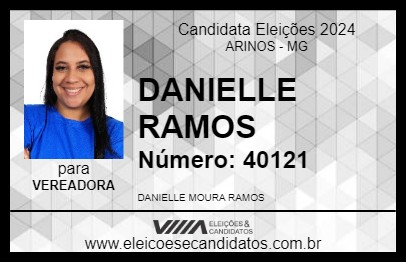 Candidato DANIELLE RAMOS 2024 - ARINOS - Eleições