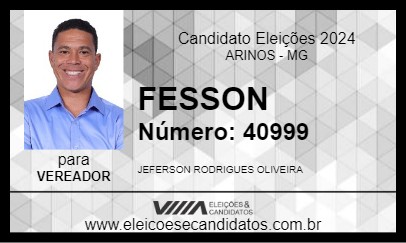 Candidato FESSON 2024 - ARINOS - Eleições