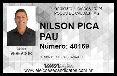 Candidato NILSON PICA PAU 2024 - POÇOS DE CALDAS - Eleições