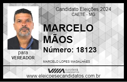 Candidato MARCELO MÃOS 2024 - CAETÉ - Eleições