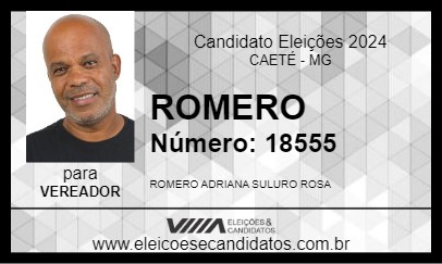 Candidato ROMERO 2024 - CAETÉ - Eleições