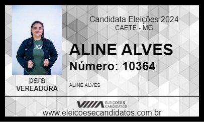 Candidato ALINE ALVES  2024 - CAETÉ - Eleições