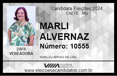 Candidato MARLI ALVERNAZ 2024 - CAETÉ - Eleições