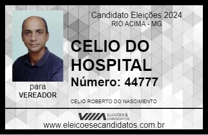 Candidato CELIO DO HOSPITAL 2024 - RIO ACIMA - Eleições