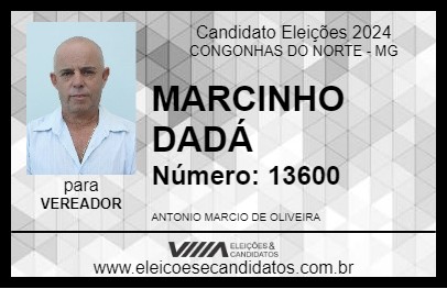 Candidato MARCINHO DADÁ 2024 - CONGONHAS DO NORTE - Eleições