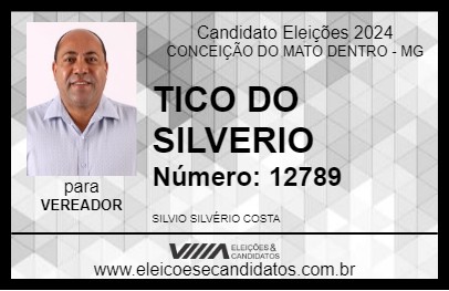 Candidato TICO DO SILVERIO 2024 - CONCEIÇÃO DO MATO DENTRO - Eleições