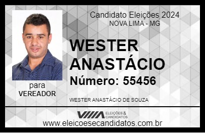 Candidato WESTER ANASTÁCIO 2024 - NOVA LIMA - Eleições