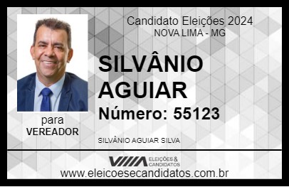 Candidato SILVÂNIO AGUIAR 2024 - NOVA LIMA - Eleições