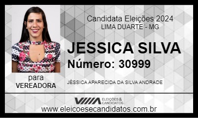 Candidato JESSICA SILVA 2024 - LIMA DUARTE - Eleições