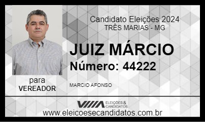 Candidato JUIZ MÁRCIO 2024 - TRÊS MARIAS - Eleições