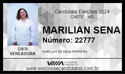 Candidato MARILIAN SENA 2024 - CAETÉ - Eleições