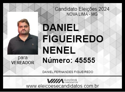 Candidato DANIEL FIGUEIREDO NENEL 2024 - NOVA LIMA - Eleições