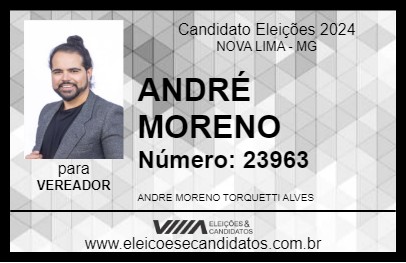 Candidato ANDRÉ MORENO 2024 - NOVA LIMA - Eleições