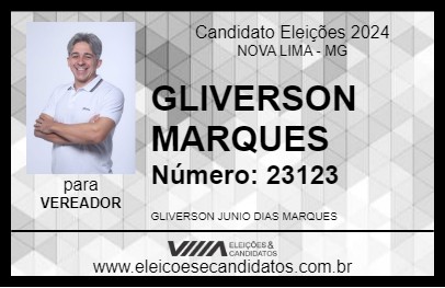 Candidato GLIVERSON MARQUES 2024 - NOVA LIMA - Eleições