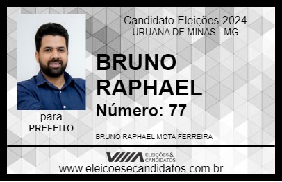 Candidato BRUNO RAPHAEL 2024 - URUANA DE MINAS - Eleições