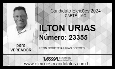 Candidato ILTON URIAS 2024 - CAETÉ - Eleições