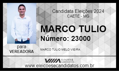 Candidato MARCO TULIO 2024 - CAETÉ - Eleições