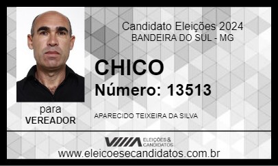 Candidato CHICO 2024 - BANDEIRA DO SUL - Eleições