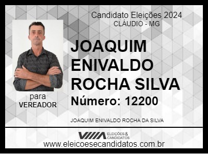 Candidato NIVALDO PEDREIRO 2024 - CLÁUDIO - Eleições