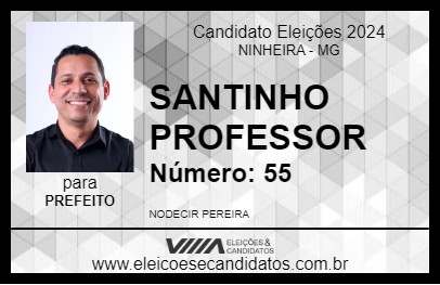 Candidato PROF. SANTINHO 2024 - NINHEIRA - Eleições