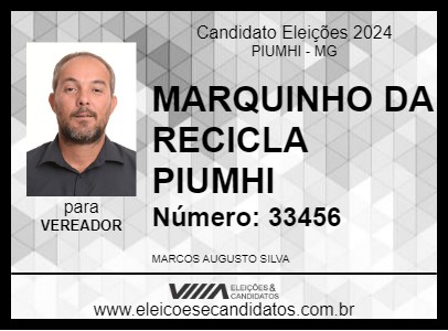 Candidato MARQUINHO DA RECICLA PIUMHI 2024 - PIUMHI - Eleições