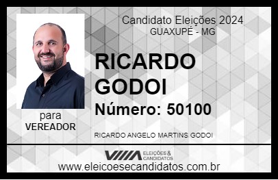 Candidato RICARDO GODOI 2024 - GUAXUPÉ - Eleições