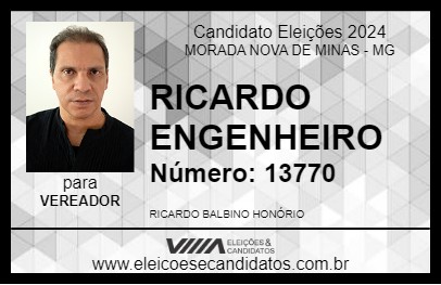 Candidato RICARDO ENGENHEIRO 2024 - MORADA NOVA DE MINAS - Eleições