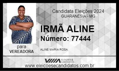 Candidato IRMÃ ALINE 2024 - GUARANÉSIA - Eleições